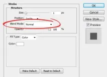 Stroke – діалогове вікно Photoshop Layer Styles, Labdes діалогове