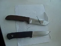 Тест стали 95х18 (440С), заточення цвяха тест