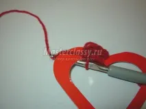 В’язання гачком серця до дня Святого Валентина язання