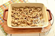 Запіканка з рисом і фаршем у духовці рисом