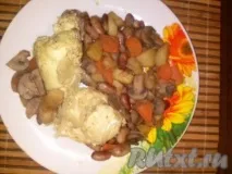 Тушкована куряча грудка в маринаді кефіру з овочами - готуємо покроково з фото куряча
