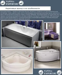 Акрилова ванна плюси та мінуси плюси