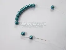 Бісероплетіння сніжинок стеклярус