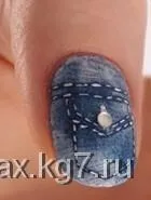 дънкови дизайна ноктите