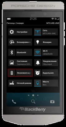 Економимо заряд батареї в BlackBerry 10 заряд