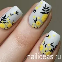 Манікюр з ананасами. манікюру