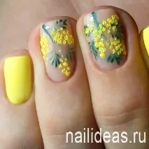Манікюр з ананасами. манікюр