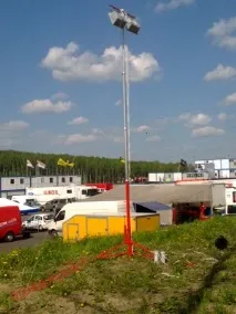 Щогли освітлення телескопічні щогли