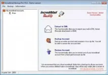 вашия имейл акаунт Incredimail Backup