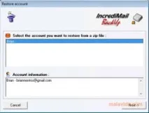 Incredimail Backup вашия имейл акаунт