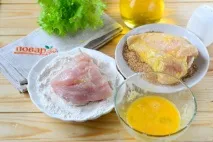 Кишеньки з курячого філе з сиром - покроковий рецепт з фото на філе