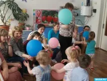 Конспект НОД змалювання штампами з картоплі у першій молодшій групі «Повітряні кулі» конспект