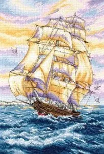 Вишивка хрестом кораблі 1 - Dimensions, Anchor, Ріоліс, Золоте Руно dimensions