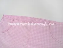Викройка дитячих штанців для дівчинки та процес шиття з фото викройка