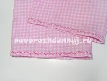 Викройка дитячих штанців для дівчинки та процес шиття з фото викройка
