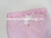 Викройка дитячих штанців для дівчинки та процес шиття з фото дитячих