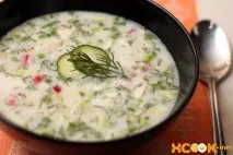Окрошка на тані з куркою - смачний фото рецепт, як приготувати смачний