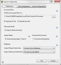 pokertracker импортиране