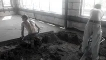 Час висихання напівсухої стяжки можна