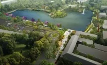 озеленен паркът
