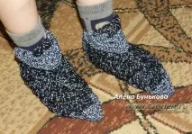 Прості домашні капці гачком Ельфійки домашні
