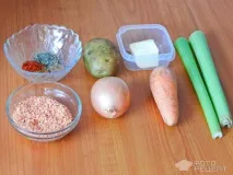 Рецепт Французький овочевий суп, з сочевицею та селера рецепт