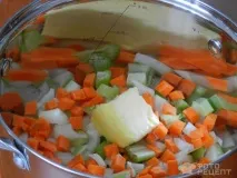 Рецепт Французький овочевий суп, з сочевицею та селера рецепт