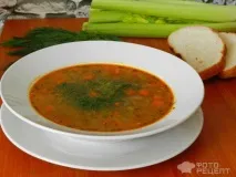 Рецепт Французький овочевий суп, з сочевицею та селера французький