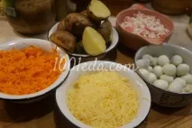 Салат Оксамитовий з крабовими паличками,сиром та морквою - Святкові салати від 1001 ЇЖА салат