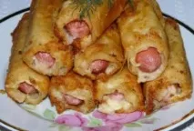 Рулет з бананом (сирний, листковий, шоколадний) сирний