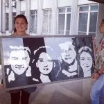 Шоу Зірковий портрет - портрет, намальований блискітками портрет