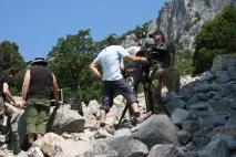 Зйомки фільму Альпініст - скелелазні сцени фільму