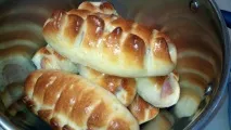 Сосиска в тісті з картоплею додати