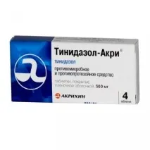 Тінідазол інструкція із застосування, ціна, відгуки, аналоги таблеток Тінідазол інструкція