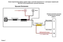 Встановлення камери заднього виду в кришку багажника та підключення до оригінального ШГУ 4, 3 встановлення
