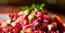Вінегрет класичний рецепт з горошком, з капустою, з квасолею горошком