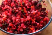 Вінегрет класичний рецепт з горошком, з капустою, з квасолею горошком