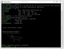 работи операционна система