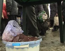У Воронежі у «Пташиного ринку» м’ясо продають в умовах жахливої антисанітарії. ринку