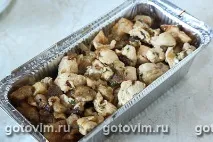 Запіканка з курячої грудки з беконом та хлібом беконом