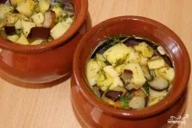 Печеня в горщиках по-вегетаріанськи - покроковий рецепт з фото на печеня