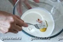 Запіканка з курячої грудки з беконом та хлібом грудки