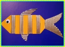 Аплікація з гофрованого картону гофрованого