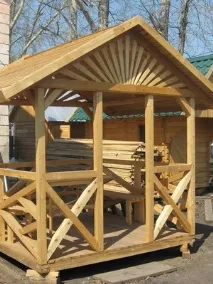 Альтанка із бруса своїми руками фото та відео, як побудувати альтанку із бруса альтанка