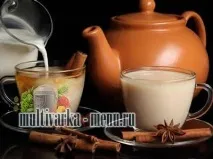 Чай з молоком користь, рецепти, Напої молоком