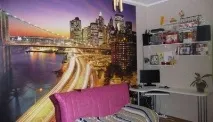 Фотошпалери Нью-Йорк в інтер’єрі фото хмарочосів на Манхеттені і Wall Street манхеттені