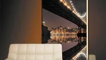 Фотошпалери Нью-Йорк в інтер’єрі фото хмарочосів на Манхеттені і Wall Street нью-йорк