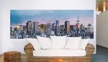 Фотошпалери Нью-Йорк в інтер’єрі фото хмарочосів на Манхеттені і Wall Street інтер
