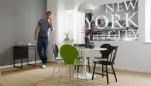 Фотошпалери Нью-Йорк в інтер’єрі фото хмарочосів на Манхеттені і Wall Street фотошпалери