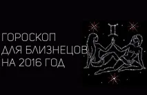 2016 Близнаци този знак